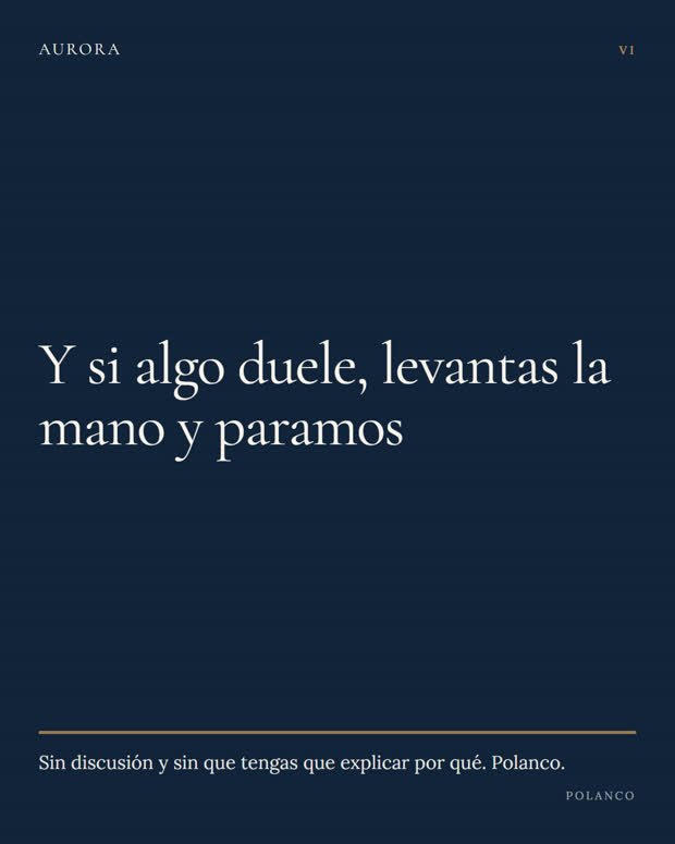 La escala honesta del dolor, 6 de 6