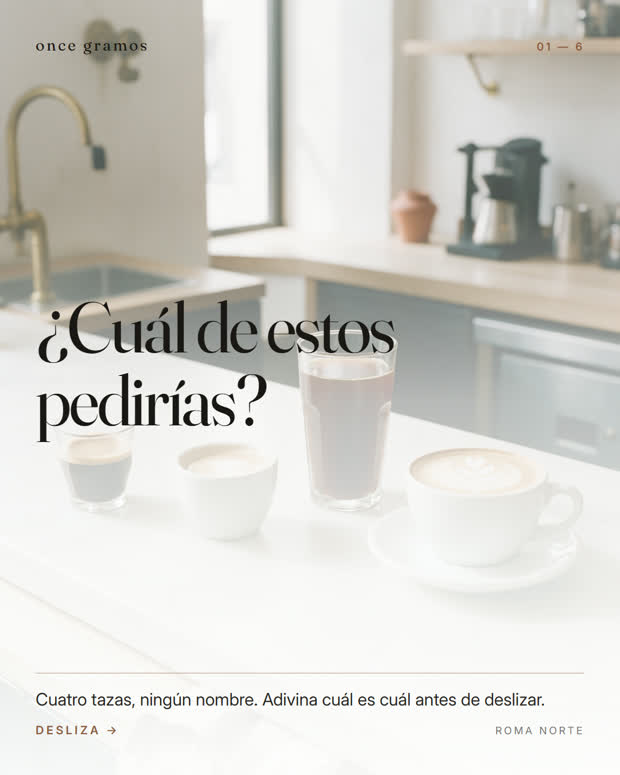 ¿Cuál pedirías?, 1 de 6