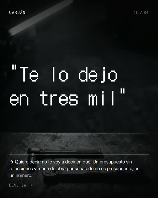 Lo que dijo / lo que quiso decir, 5 de 6