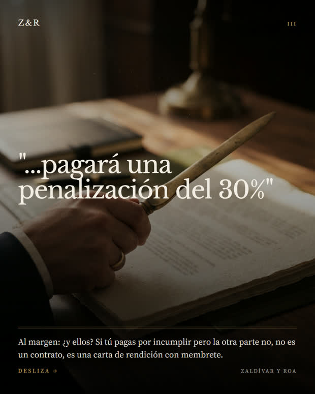 La letra chica, subrayada, 3 de 6
