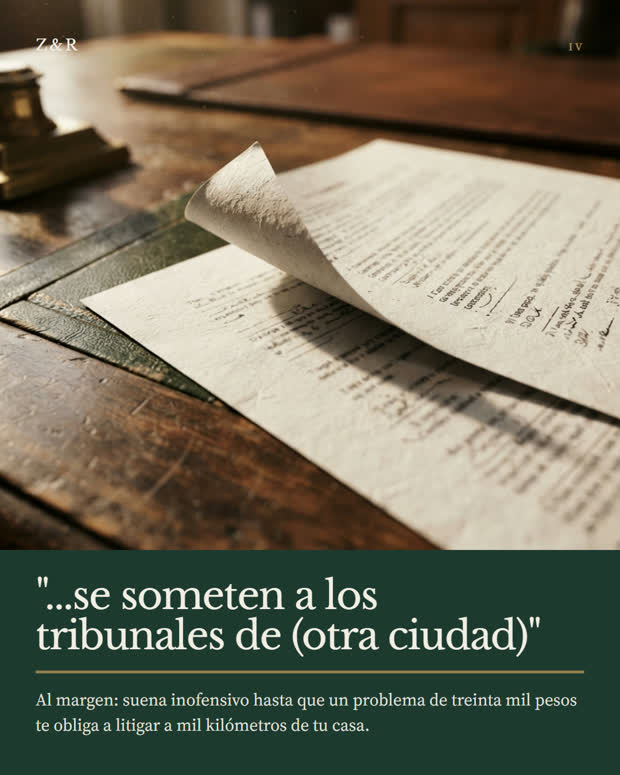 La letra chica, subrayada, 4 de 6